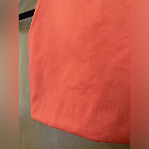 Girlfriend Collective Orange (Tart) Topanga High-Neck Bra XS - Picture 6 of 9